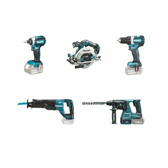 Makita DLX5032T LXT 18V accu combiset (incl 3x 5,0 Ah accu en lader ) in tas