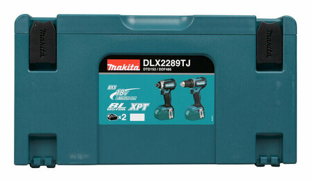 Makita DLX2289TJ combiset - DDF485 18v Boor- en schroefmachine + DTD153 Accu slagschroevendraaier met 5.0Ah accu&#039;s