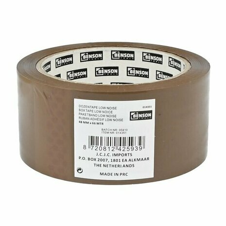 Benson Dozentape Bruin 66m x 48mm - Low Noise