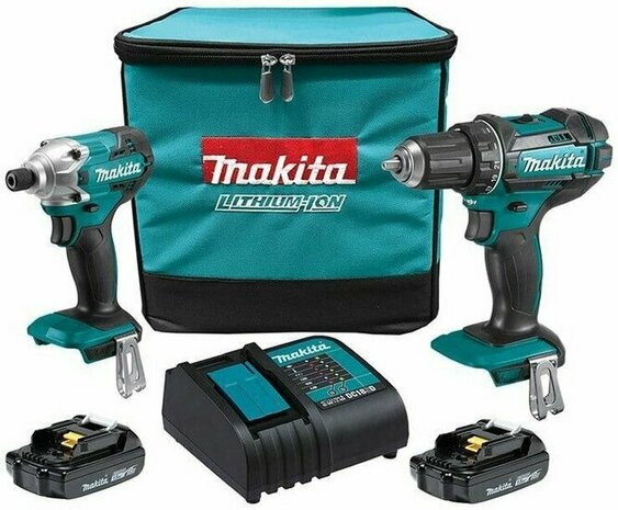 Makita DLX2339SY (DDF482Z + DTD156Z) 18V accu combiset (2x 1,5Ah + lader ) in tas