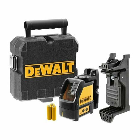 DeWALT DW088K Zelfnivellerende kruis-/lijnlaser in koffer - 2 lijnen - Rood - 15m