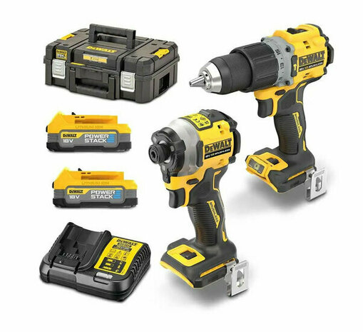 DeWalt DCK2050E2T-QW Cordless Combo Kit DCD805+DCF850 2x2Ah 18V Li-Ion with Case