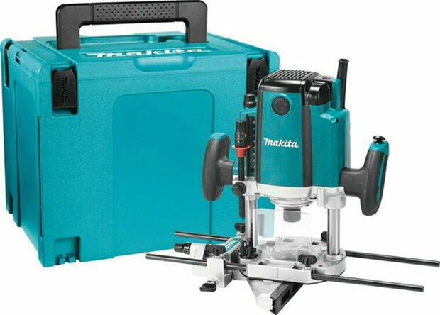 Makita RP1803FXJ Bovenfreesmachine in Mbox - 1650W - 12mm - 230V incl. Accessoireset