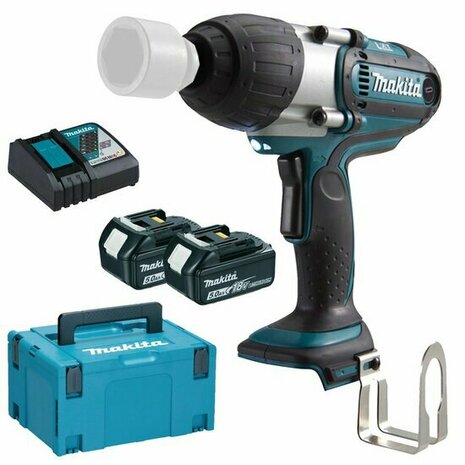 Makita DTW450RTJ LXT 18V Accu slagmoersleutel set (2x 5,0Ah + lader) in Mbox - 440Nm - 1/2&quot;