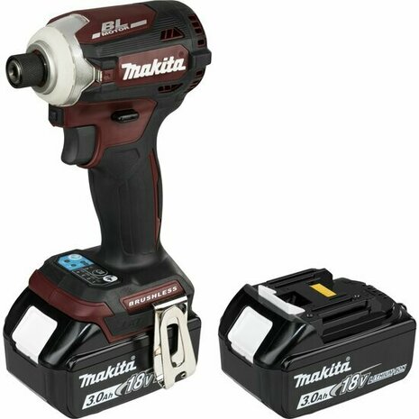 Makita DTD171FJAR 18V Accu slagschroevendraaier set (2x 3.0Ah en lader) in M-box - koolborstelloos