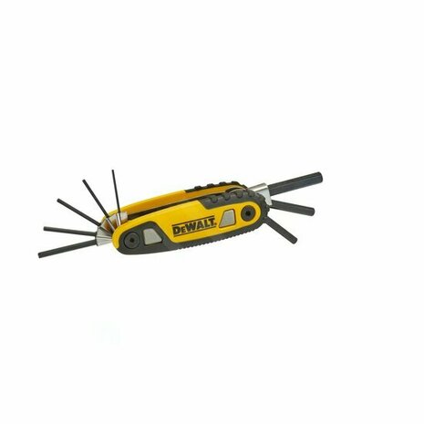 DeWalt DWHT0-70263 vergrendelbare stiftsleutelset zeskant 8-delig - inbusset