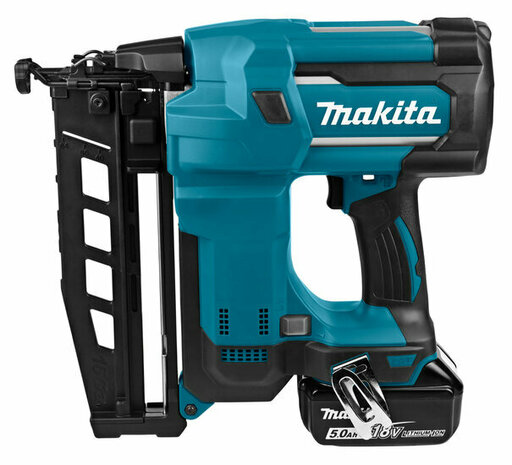 Makita DBN600RTJ 18V Li-Ion accu brad tacker set (2x 5,0Ah accu en lader ) in Mbox4