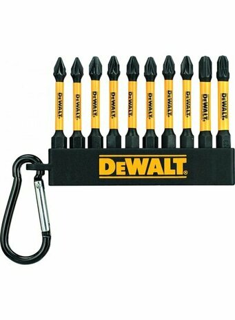 DeWalt DT7276-QZ 10-delige Torsion Bitset - PZ - 50mm - sleutelhanger