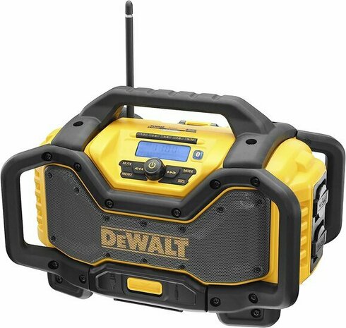 DeWALT DCR027-QW XR 18V accu DAB+ Bouwradio met oplaadfunctie - werkt op netstroom &amp; accu - FLEXVOLT