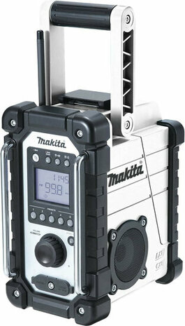 Makita DMR110NW Li-ion DAB/DAB+ Job Site Radio (witte versie) - batterijen en oplader niet inbegrepen