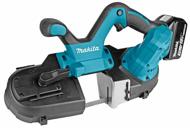 Makita DPB181RTE 18V accu bandzaag (set 2x 5,0Ah accu en lader ) in tas