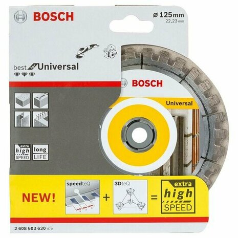 Bosch Professional Diamantdoorslijpschijf Best for Universal 125 x 22,23 x 2,2 x 12 mm