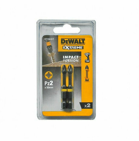 DeWalt DT70531T Pz2 Extreme Impact Torsion schroefbits - 50mm (2st)