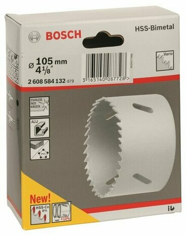 Bosch 2608584132 Gatzaag - HSS BiMetaal - 105 mm voor standaardadapter