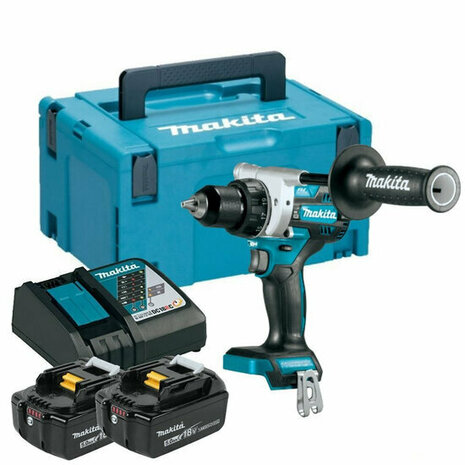 Makita DDF486RTJ LXT 18V accu boor-/schroefmachine set (2x 5,0Ah+lader) in Mbox - 12Nm - koolborstelloos