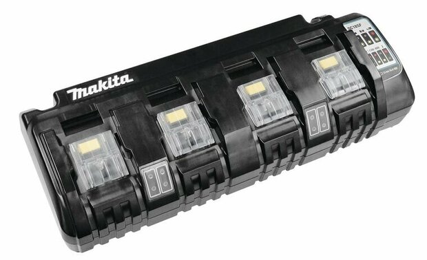 Makita DC18SF 14.4V - 18V Li-Ion Accu multilader - 4 accu&#039;s