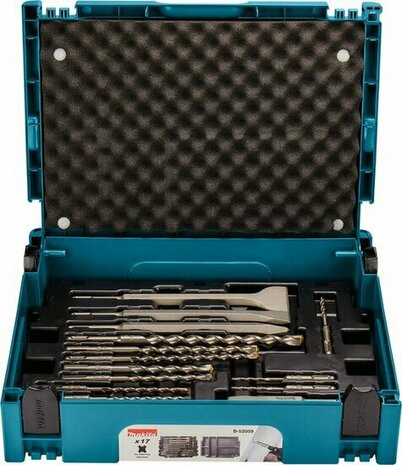 Makita B-52059 17-delige SDS-plus boor / beitel set in Mbox