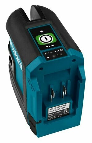 Makita SK105GDZ 10,8V/12v accu kruislijnlaser body in tas - zelfnivellerend - groen - 35m