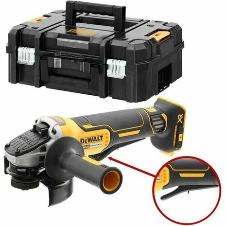 DeWalt DCG406NT 18V accu Haakse slijper body in TSTAK 125mm koolborstelloos DCG406NT-XJ