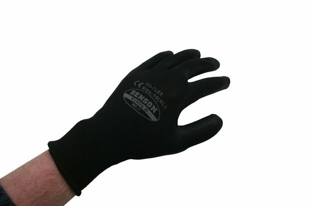 WERK HANDSCHOENEN PU FLEX NYLON ZWART MAAT 10 (XL)