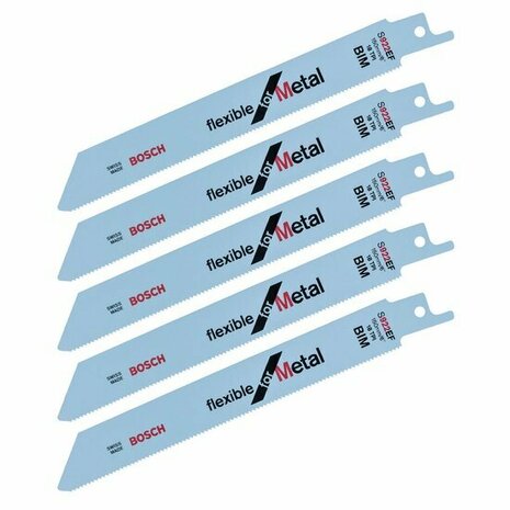 BOSCH 2608656015 / S922EF RECIPROZAAGBLAD (5 stuks) VOOR METAAL