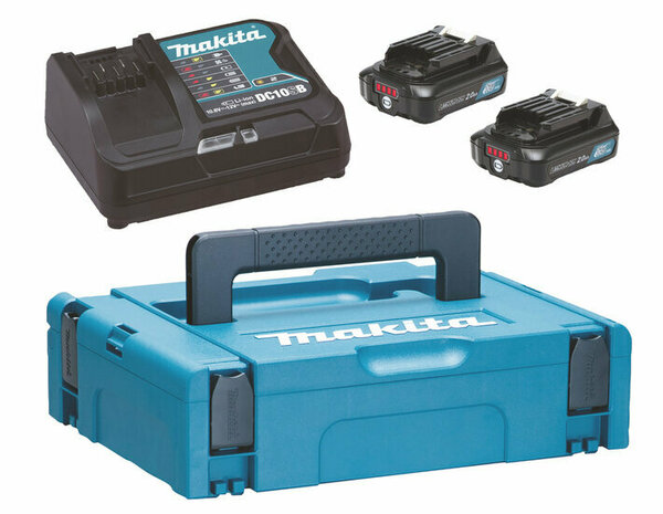 Makita 197658-5 CXT Startset DC10SA / 2X BL1021B 12V Li-Ion Accu&#039;s 2.0Ah (2-stuks) in M-Box 1