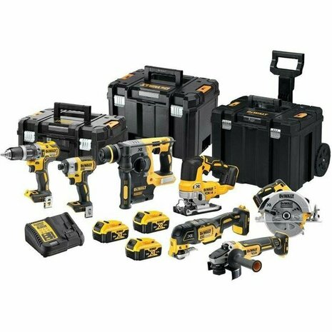 DeWalt DCK755P3T 7-delige combopack XR 18 Volt 5,0 Ah Li-Ion 3 Accu&#039;s