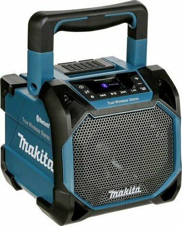 Makita DMR203 Bluetooth speaker 10.8v 12v en 18V werkt op netstroom &amp; accu