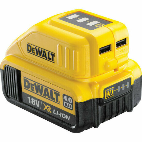 DeWalt DCB090 10.8V / 14.4V / 18V Li-Ion accu USB adapter / lader DCB090-XJ