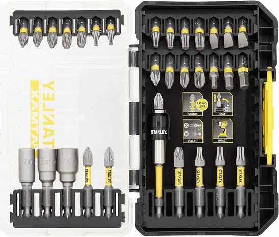 Stanley schroefbitset Impact 50mm 32-delig STA88557