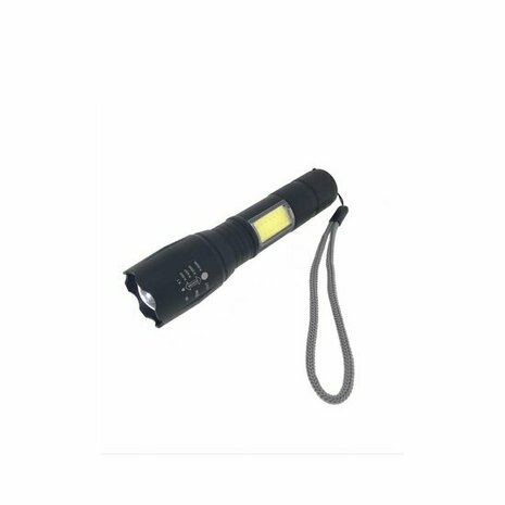 Zaklamp Tactical 2 in 1 &ndash; 5W LED + 3W COB - Oplaadbaar