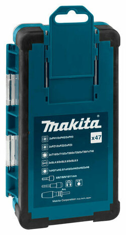 Makita B-36170 Bit- en Doppenset 47-delig in cassette