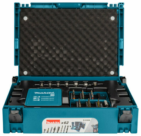 Makita B-53908 Boor-/schroefbitset 62-delig in Mbox 1