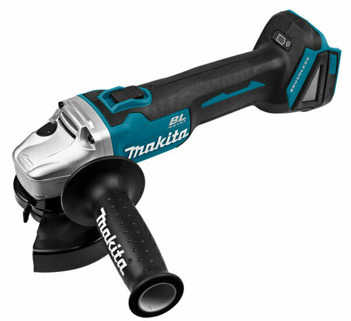 Makita DGA504Z 18V Accu haakse slijper body 125mm koolborstelloos met vastzetschakelaar -