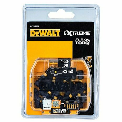 DeWalt Bit-Box 25mm Ph2 (25 stuks) DT70586T-QZ