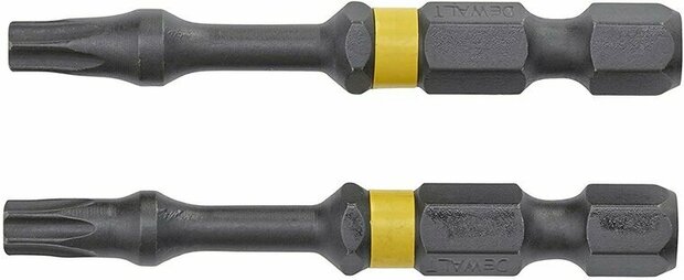 DeWalt Torsion Bits T25 50mm 2 stuks, DT70534T-QZ