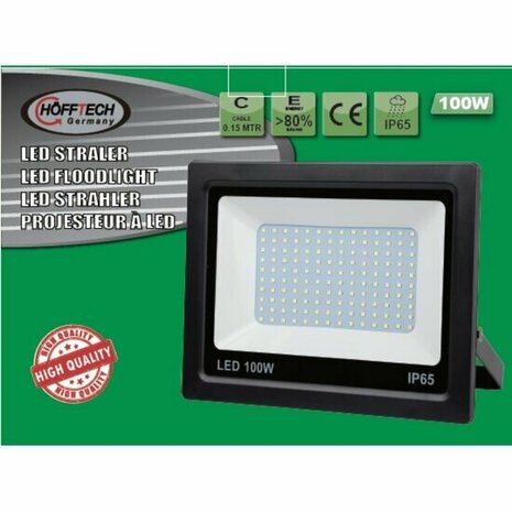 LED Straler / Bouwlamp SMD - 100 Watt - IP65