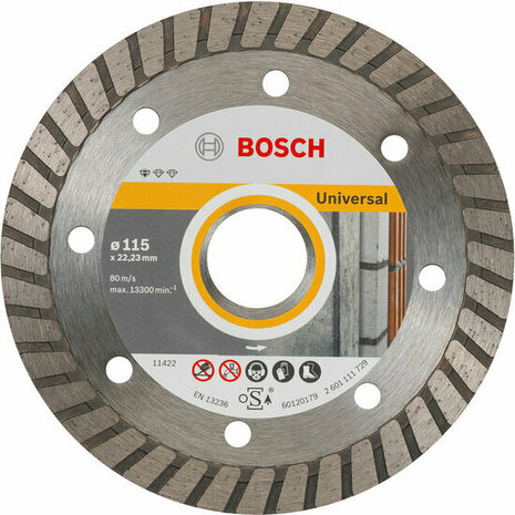 Bosch Standard for Universal Turbo diamantschijf universeel 115x22,2x2,0mm