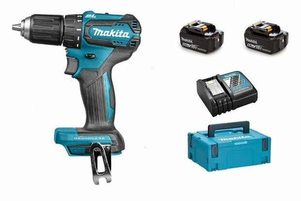 Makita DDF483RTJ 18V Li-Ion accu boor-/schroefmachine set (2x 5.0Ah accu) in Mbox