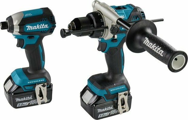 Makita DLX2432TJ 18V LXT accu Combiset (boor-/schroefmachine DDF486 &amp; Slagschroevendraaier DTD153 met 2x 5.0Ah+lader) in Mbox 3