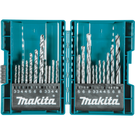 Makita B-44884 Borenset in Kunststof Cassette 21 Delig