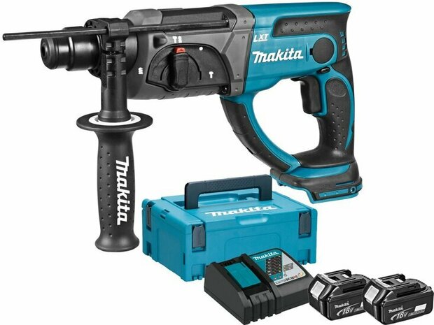 Makita DHR202RFJ 18V Accu SDS-plus combihamer set (2x 3.0Ah accu en lader) in Mbox - 2J