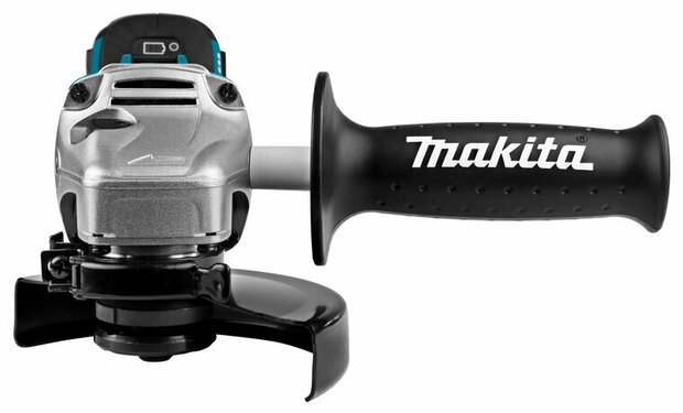 Makita DGA504RT3J 18V Haakse slijper 125mm 5,0 Ah accu&#039;s (3 stuks), snellader in Mbox, met vastzetschakelaar