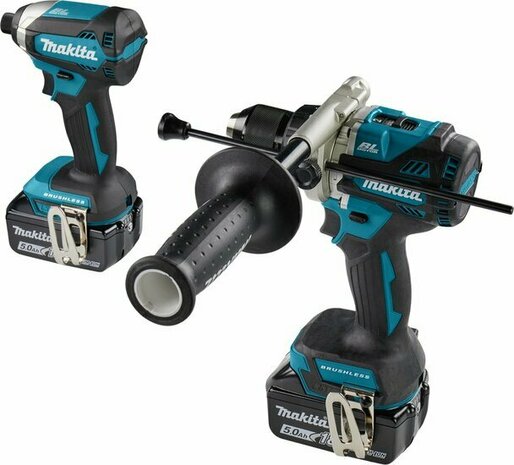 Makita DLX2432TJ 18V LXT accu Combiset (boor-/schroefmachine DDF486 &amp; Slagschroevendraaier DTD153 met 2x 5.0Ah+lader) in Mbox 3