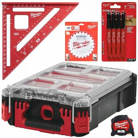 Milwaukee 4932493287 hout bewerking set - 5 delig