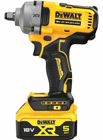 DeWALT DCF891P2T-QW 18V XR Accu Slagmoersleutel 1/2&quot; set (2x 5.0Ah en lader) in TSTAK koffer