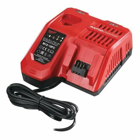 Milwaukee M12-18 FC 12V-18V Li-Ion Accu Snellader - UK stekker incl EU adapter - 4932451079