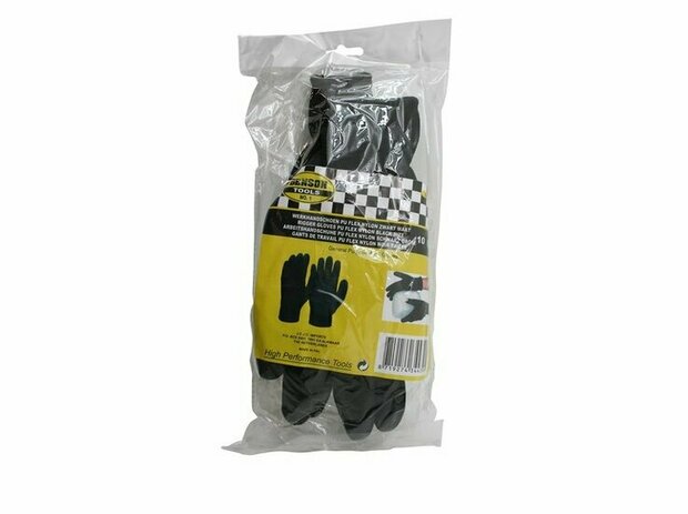 WERK HANDSCHOENEN PU FLEX NYLON ZWART MAAT 10 (XL)