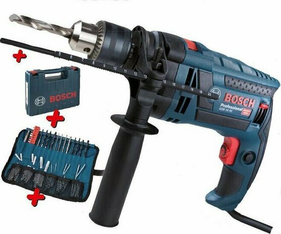 Bosch Professional Klopboormachine GSB 16 RE, 750 Watt, inclusief 100-delige accessoireset