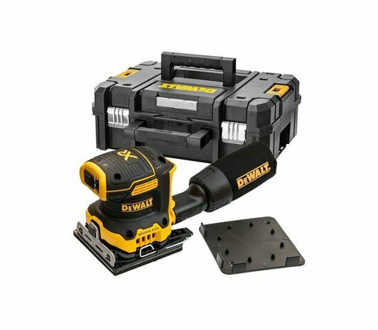 DeWalt DCW200NT 18V Li-Ion accu vlakschuurmachine body in TSTAK - 140 x 115mm - koolborstelloos